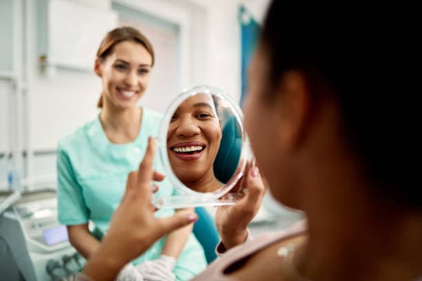 Patient with a beautiful smile